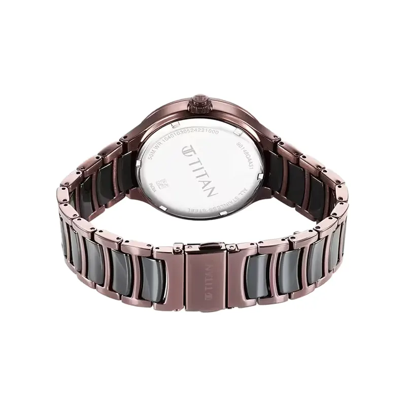 Titan Ceramic Fusion Quartz Multifunction Men'sWatch- 90148KD05